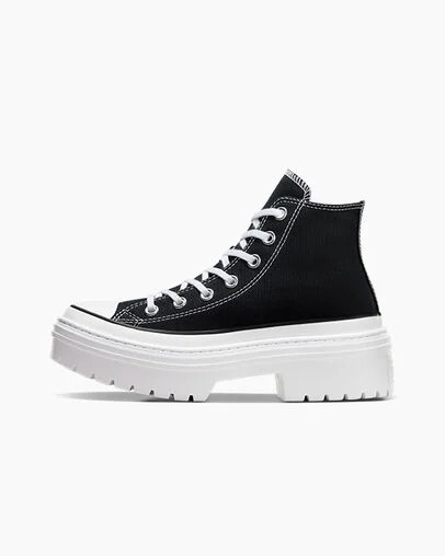 Converse Chuck Taylor All Star Lugged Heel Platform Women Boots Black / White NZ | C-14957289