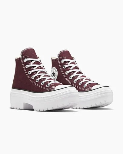 Converse Chuck Taylor All Star Lugged Heel Platform Women Boots Burgundy / White / Black NZ | C-40356179
