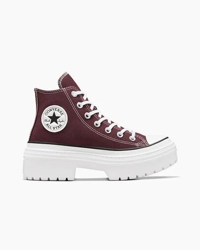 Converse Chuck Taylor All Star Lugged Heel Platform Women Boots Burgundy / White / Black NZ | C-40356179