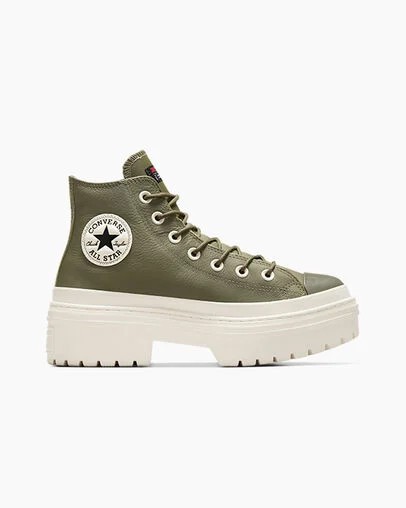 Converse Chuck Taylor All Star Lugged Heel Platform Waterproof Women Boots Dark Green / Black NZ | C-45629089