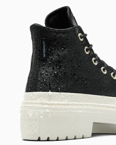Converse Chuck Taylor All Star Lugged Heel Platform Waterproof Women Boots Black NZ | C-13840929