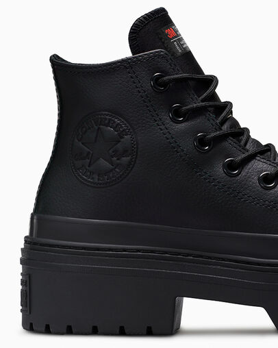 Converse Chuck Taylor All Star Lugged Heel Platform Waterproof Women Boots Black NZ | C-96350419