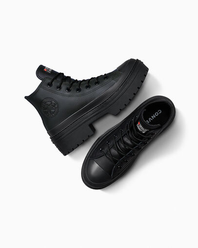 Converse Chuck Taylor All Star Lugged Heel Platform Waterproof Women Boots Black NZ | C-96350419