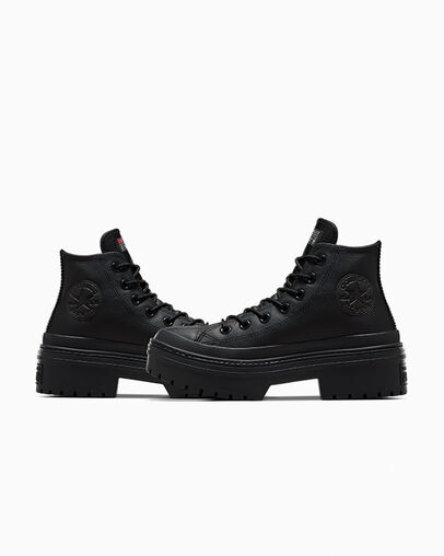 Converse Chuck Taylor All Star Lugged Heel Platform Waterproof Women Boots Black NZ | C-96350419