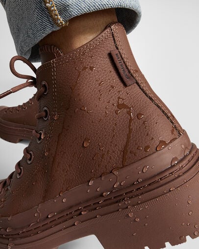 Converse Chuck Taylor All Star Lugged Heel Platform Waterproof Women Boots Brown / Black NZ | C-58734699