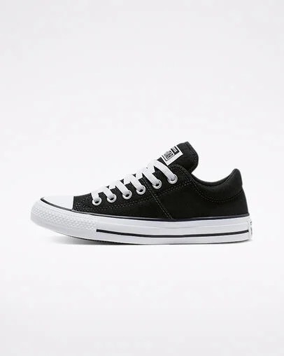 Converse Chuck Taylor All Star Madison Women Canvas Shoes Black / White NZ | C-80452369