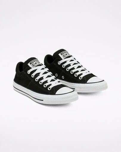 Converse Chuck Taylor All Star Madison Women Canvas Shoes Black / White NZ | C-80452369