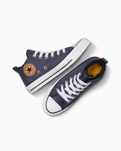 Converse Chuck Taylor All Star Malden Street Kids' Boots Grey Purple / White NZ | C-17924039