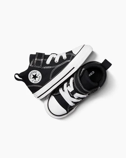 Converse Chuck Taylor All Star Malden Street Kids' Boots Black / White NZ | C-67183409