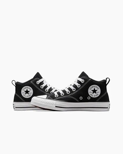 Converse Chuck Taylor All Star Malden Street Kids' Boots Black / White NZ | C-21873659