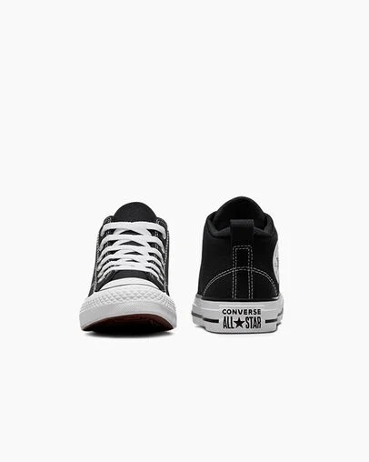 Converse Chuck Taylor All Star Malden Street Kids' Boots Black / White NZ | C-21873659