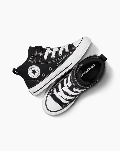 Converse Chuck Taylor All Star Malden Street Kids' Boots Black / White NZ | C-02861979