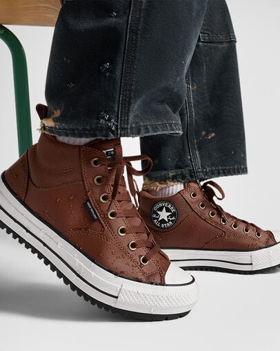 Converse Chuck Taylor All Star Malden Street Men Boots Brown / Brown / White NZ | C-23615049