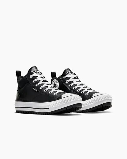 Converse Chuck Taylor All Star Malden Street Men Boots Black / White NZ | C-53726419