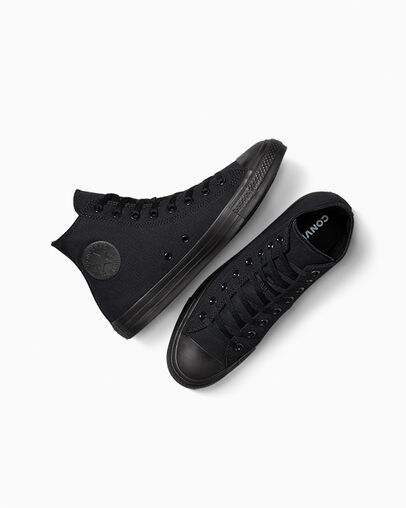 Converse Chuck Taylor All Star Men Canvas Shoes Black NZ | C-76509139