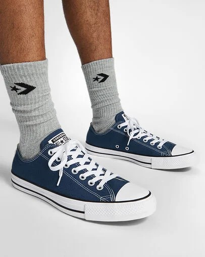 Converse Chuck Taylor All Star Men Canvas Shoes Navy NZ | C-31452699