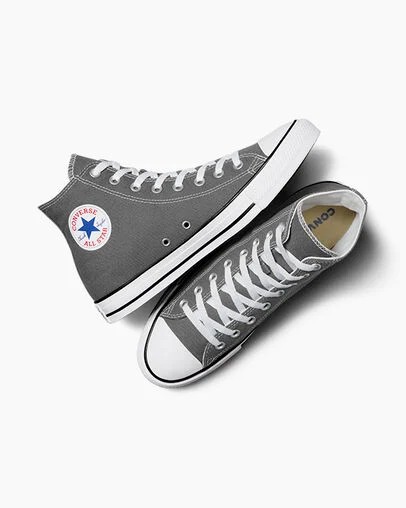 Converse Chuck Taylor All Star Men Canvas Shoes Grey NZ | C-96175429