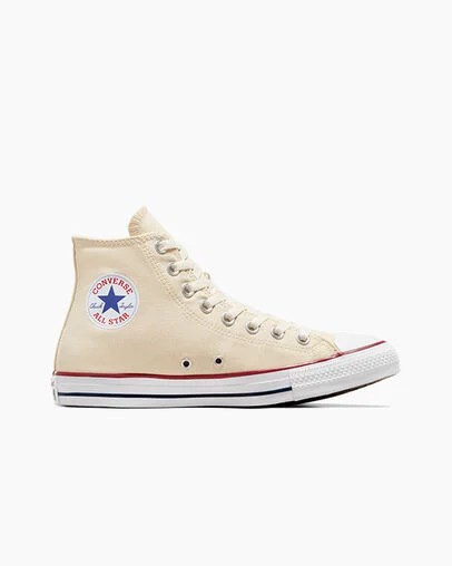 Converse Chuck Taylor All Star Men Canvas Shoes Beige White NZ | C-72956319