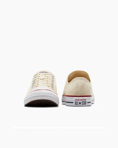 Converse Chuck Taylor All Star Men Canvas Shoes Beige White NZ | C-95321649