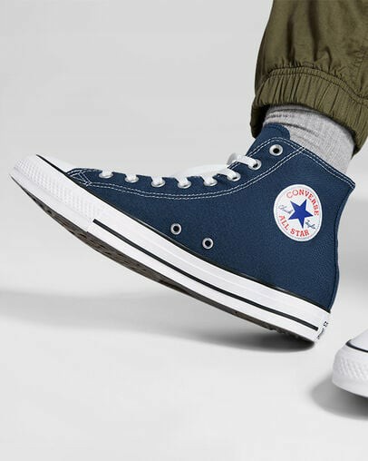 Converse Chuck Taylor All Star Men Canvas Shoes Navy NZ | C-12703899