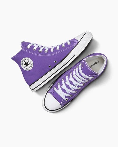 Converse Chuck Taylor All Star Men Canvas Shoes Purple NZ | C-08749329