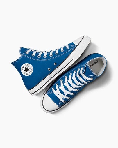 Converse Chuck Taylor All Star Men Canvas Shoes Blue / White NZ | C-92345869