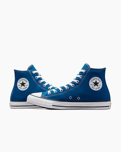 Converse Chuck Taylor All Star Men Canvas Shoes Blue / White NZ | C-92345869