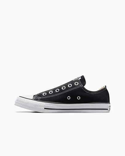 Converse Chuck Taylor All Star Men Slip On Shoes Black / White NZ | C-86542179