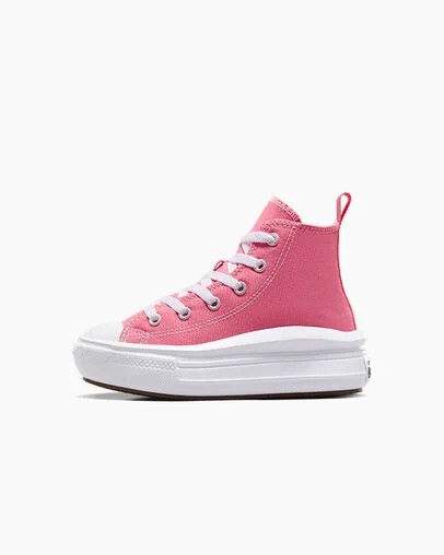 Converse Chuck Taylor All Star Move Color Pop Kids' Platform Shoes Pink / White / Black NZ | C-98047239