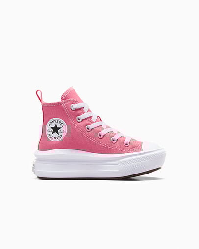 Converse Chuck Taylor All Star Move Color Pop Kids\' Platform Shoes Pink / White / Black NZ | C-98047239