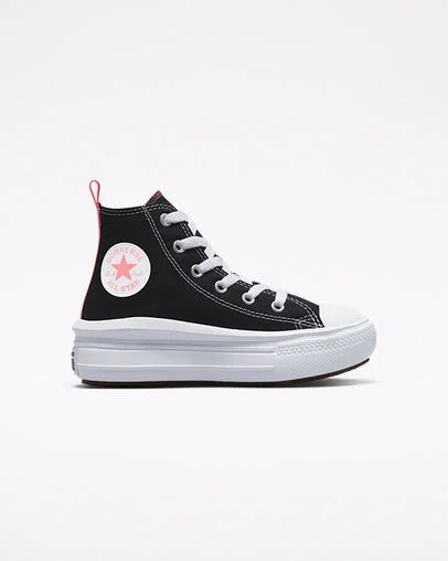 Converse Chuck Taylor All Star Move Color Pop Kids\' Platform Shoes Black / Pink Light Blue / White NZ | C-74380529