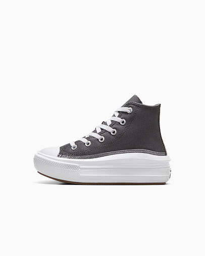 Converse Chuck Taylor All Star Move Glitter Kids' Sneakers Black / White NZ | C-35870469