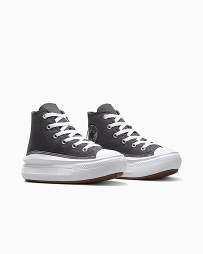 Converse Chuck Taylor All Star Move Glitter Kids' Sneakers Black / White NZ | C-35870469