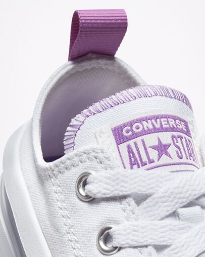 Converse Chuck Taylor All Star Move Kids' Platform Shoes White / Purple NZ | C-56719209