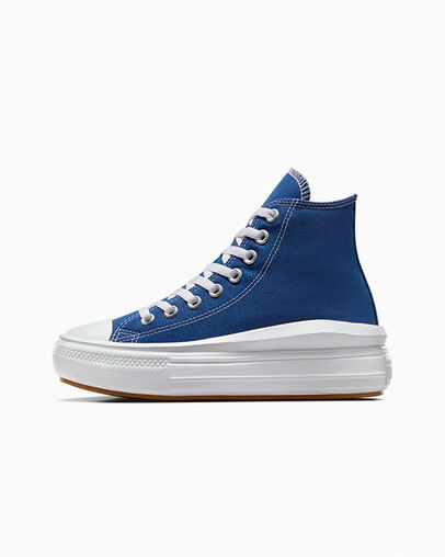 Converse Chuck Taylor All Star Move Men Platform Shoes Blue / White / Black NZ | C-03486959