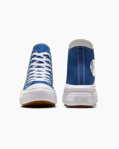 Converse Chuck Taylor All Star Move Men Platform Shoes Blue / White / Black NZ | C-03486959