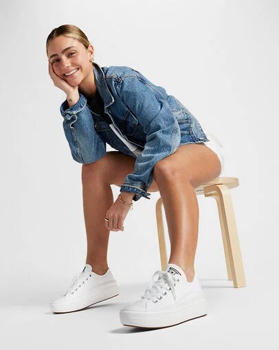 Converse Chuck Taylor All Star Move Women Platform Shoes White NZ | C-45690239