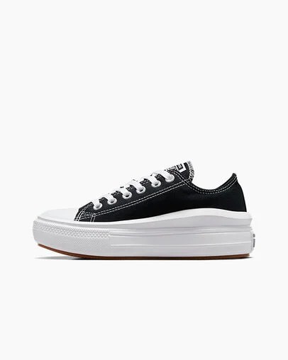 Converse Chuck Taylor All Star Move Women Platform Shoes Black / White NZ | C-16837529