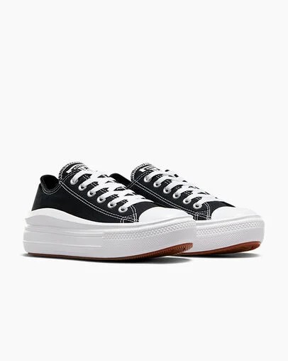 Converse Chuck Taylor All Star Move Women Platform Shoes Black / White NZ | C-16837529