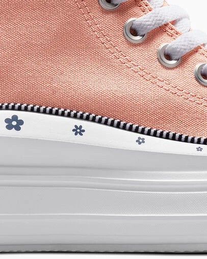 Converse Chuck Taylor All Star Move Women Platform Shoes Coral / White NZ | C-86143059