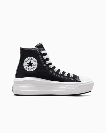 Converse Chuck Taylor All Star Move Women Platform Shoes Black / Beige White NZ | C-80796319
