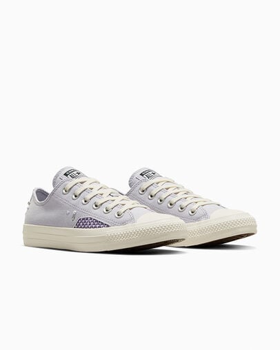 Converse Chuck Taylor All Star Pearls & Studs Women Sneakers Purple Blue Grey NZ | C-46398579