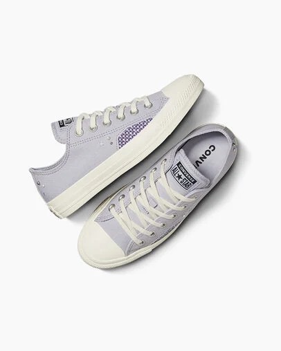 Converse Chuck Taylor All Star Pearls & Studs Women Sneakers Purple Blue Grey NZ | C-46398579