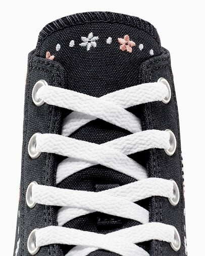 Converse Chuck Taylor All Star Petite Petals Women Sneakers Black / White NZ | C-85190279
