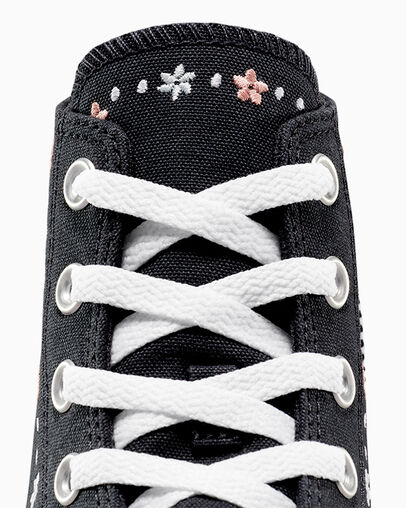 Converse Chuck Taylor All Star Petite Petals Women Sneakers Black / White NZ | C-47650929
