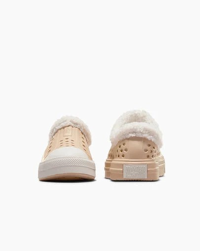Converse Chuck Taylor All Star Play Lite CX Sherpa Kids' Sneakers Light Brown NZ | C-09614759