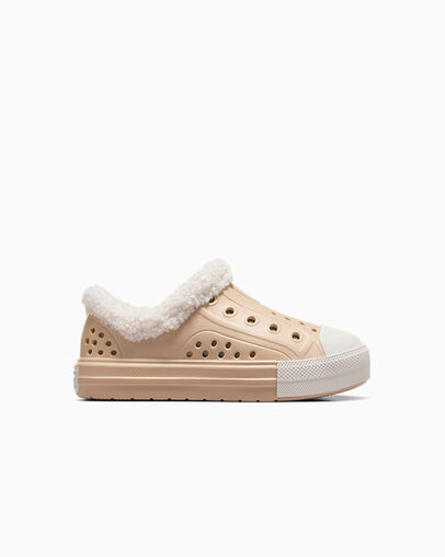 Converse Chuck Taylor All Star Play Lite CX Sherpa Kids\' Sneakers Light Brown NZ | C-09614759