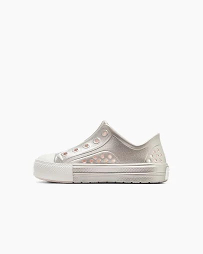 Converse Chuck Taylor All Star Play Lite CX Metallic Kids' Sneakers Pink / Silver / White NZ | C-57841069