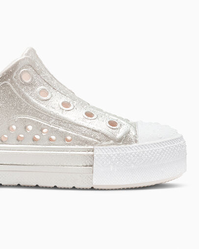 Converse Chuck Taylor All Star Play Lite CX Metallic Kids' Sneakers Pink / Silver / White NZ | C-57841069
