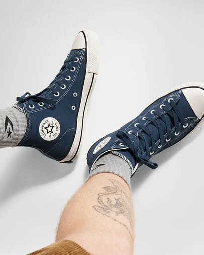 Converse Chuck Taylor All Star Pro Suede Men Skate Shoes Navy / Black NZ | C-24768539
